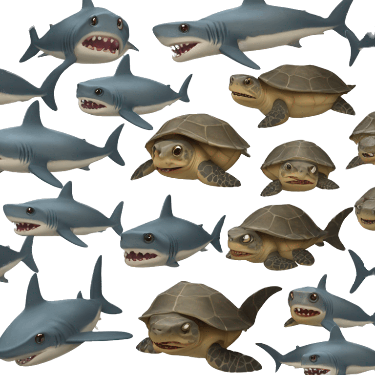 Shark tortoises emoji