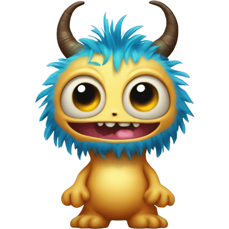 kind funny baby monster emoji