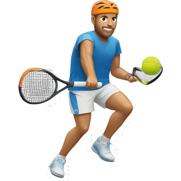 cats padel tennis player and runner emoji