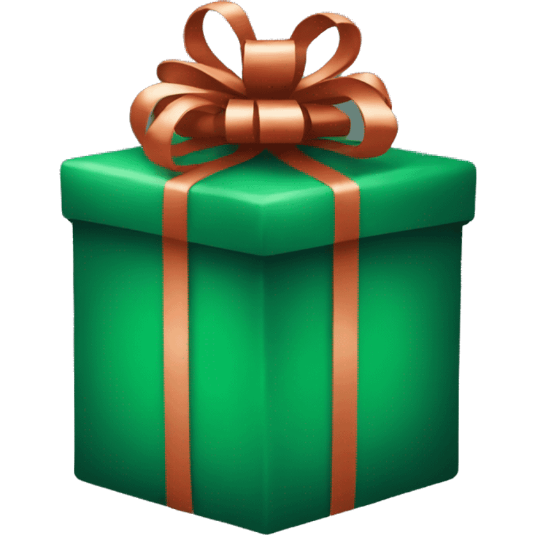 Dark green Christmas presents  emoji