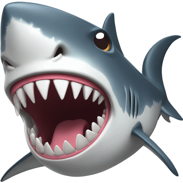 Mad shark emoji