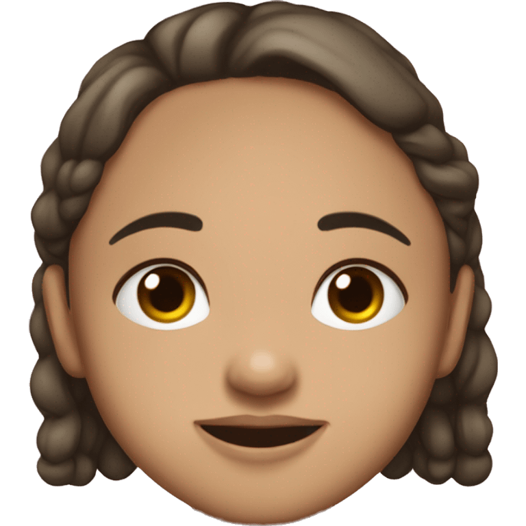 Niña pelinegra dormida  emoji