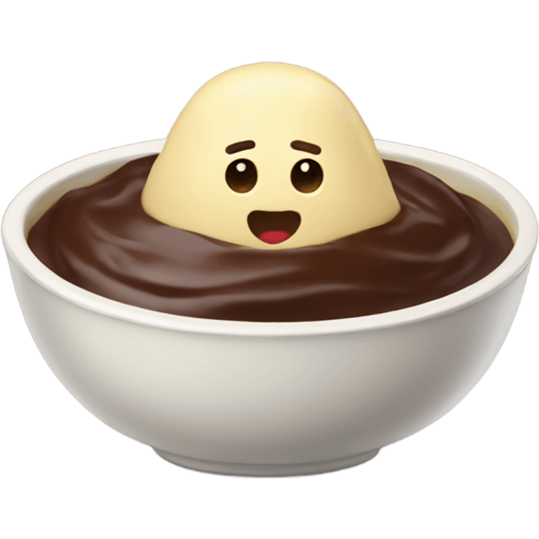 Pudding in bowl  emoji