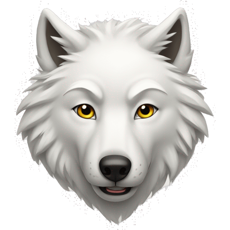 white wolf emoji