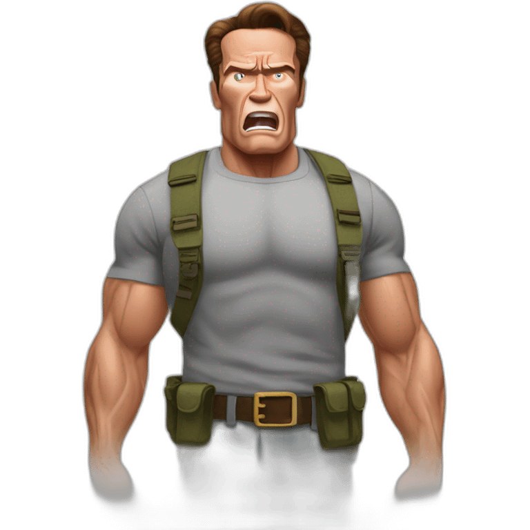 arnold schwarzenegger scared of insects emoji