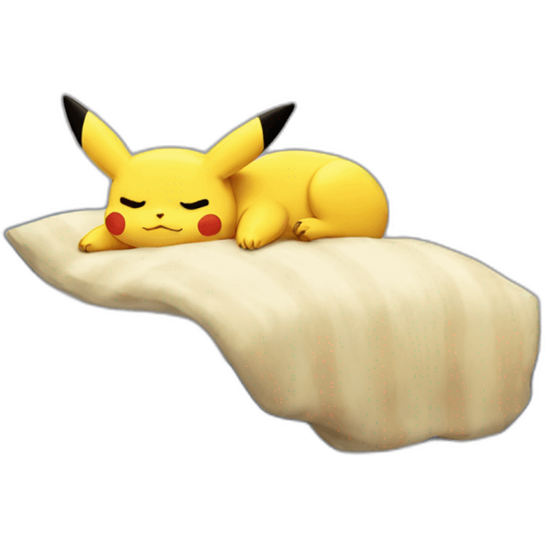 pikachu sleeping emoji