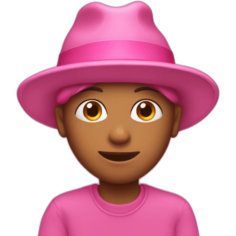 pink human in hat emoji