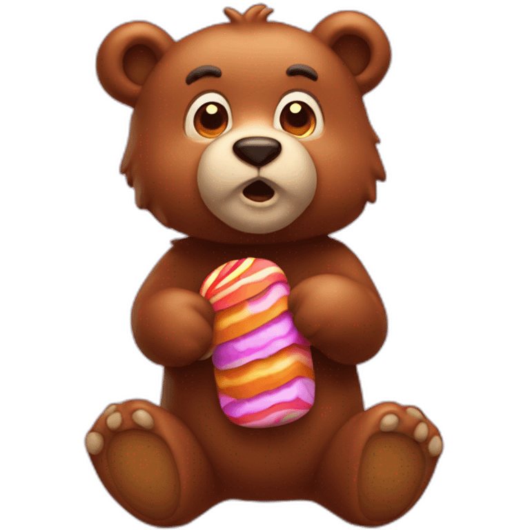 Candy Bear stumble guys emoji