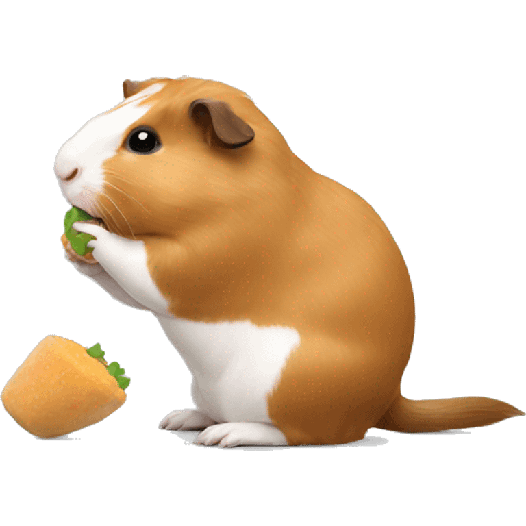 Guineapig eating emoji