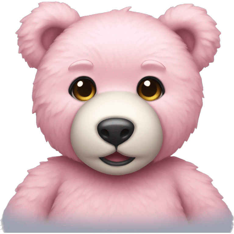 pastel pink teddy bear emoji