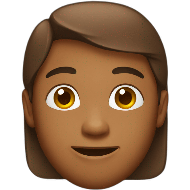 Brown human emoji