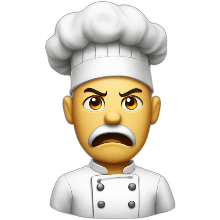 Angry chef emoji