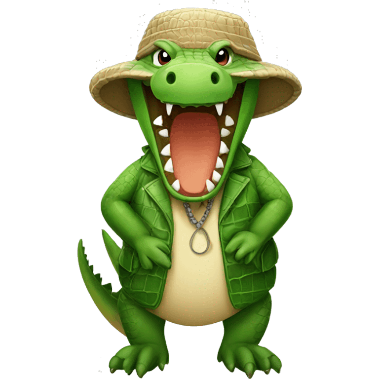 crocodile with turba emoji