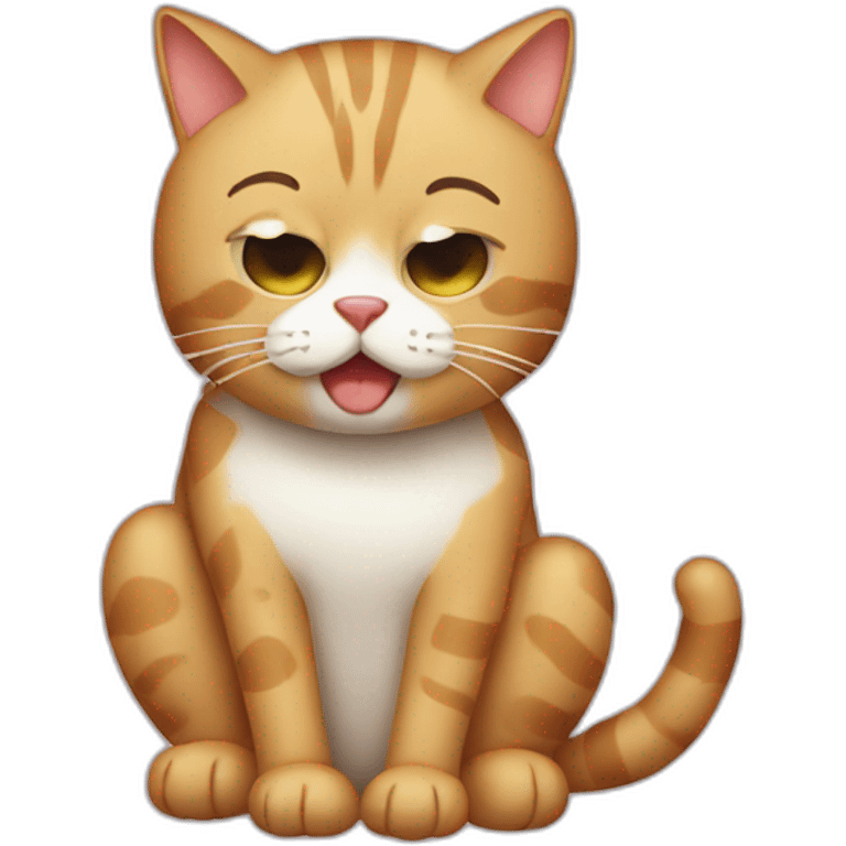 cat sick emoji