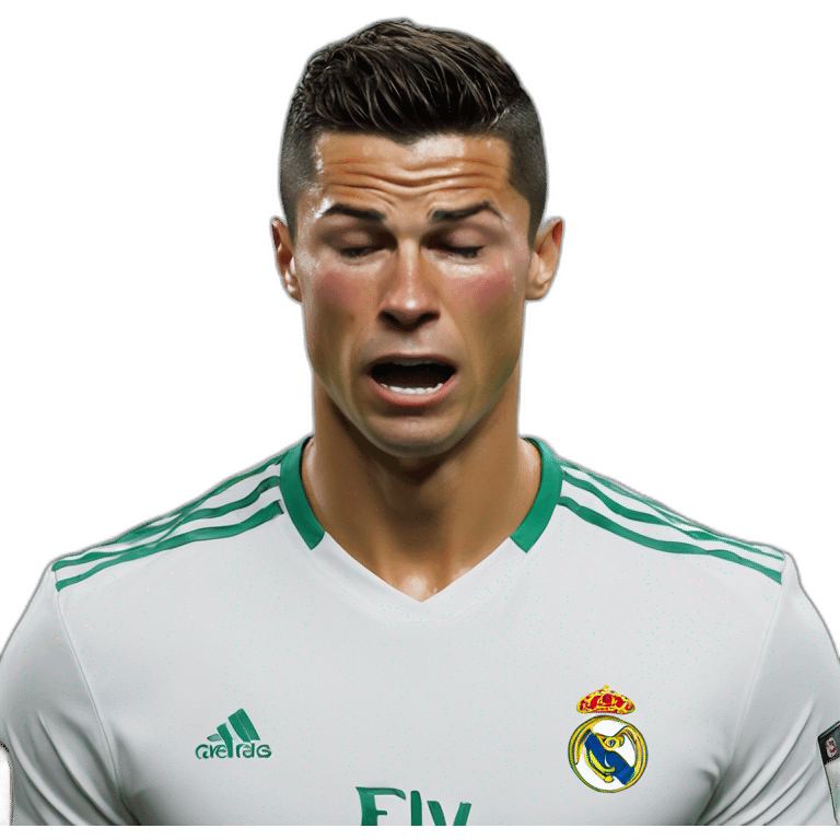 Cristiano Ronaldo crying emoji