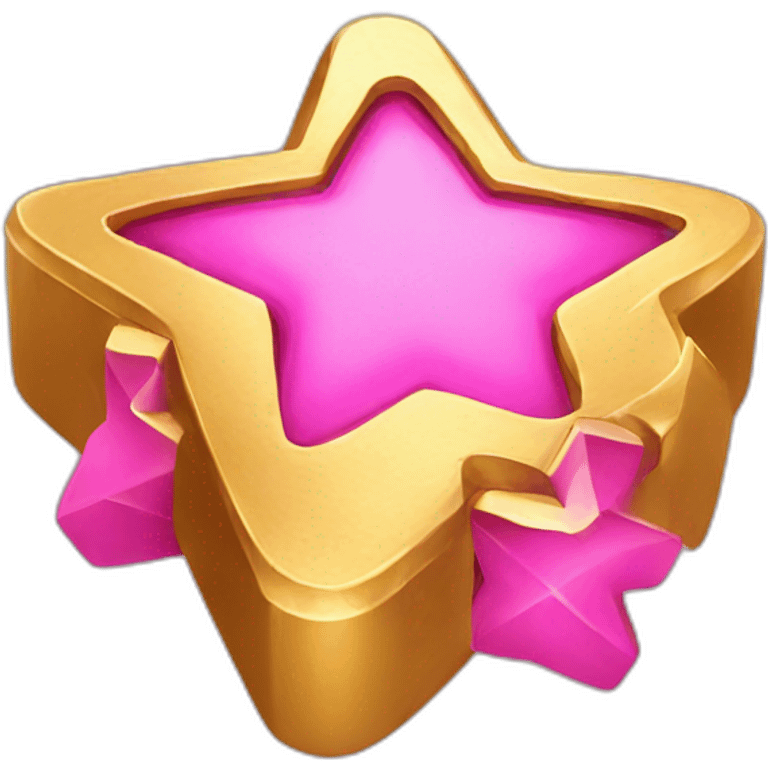 golden ingot with a pink star emoji