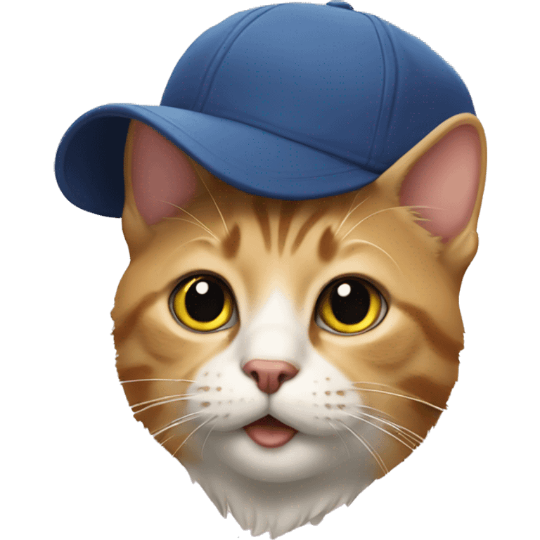 cat with cap emoji