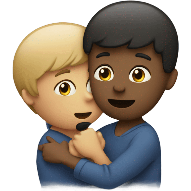 hug + shhh emoji