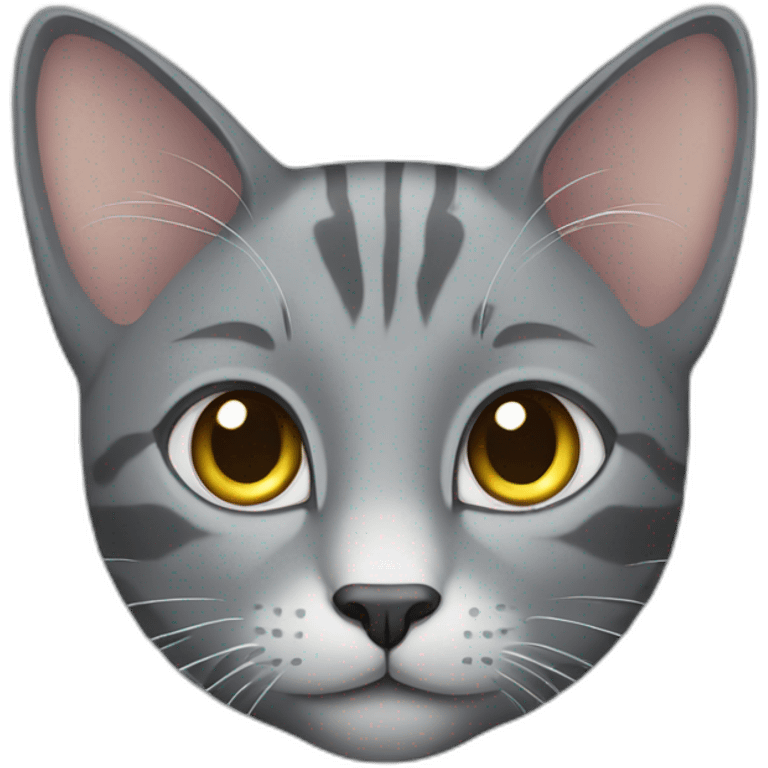 Grey cat emoji