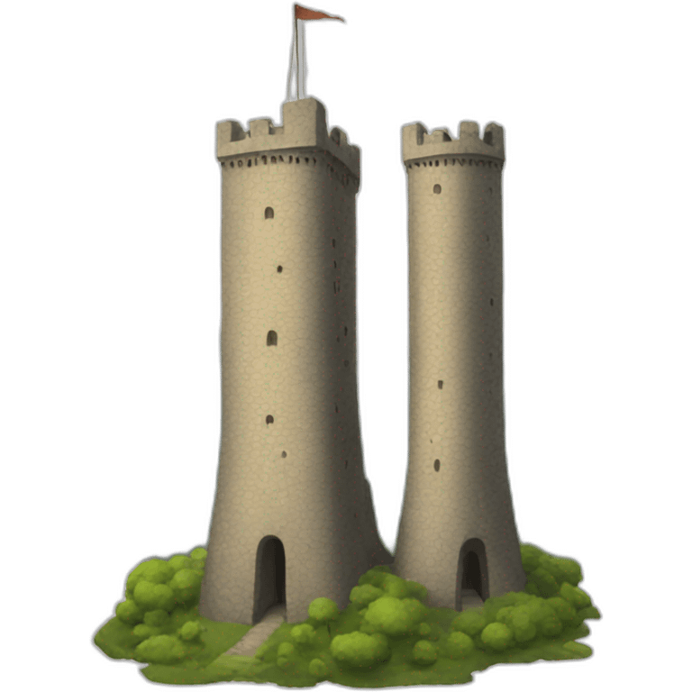 two towers emoji