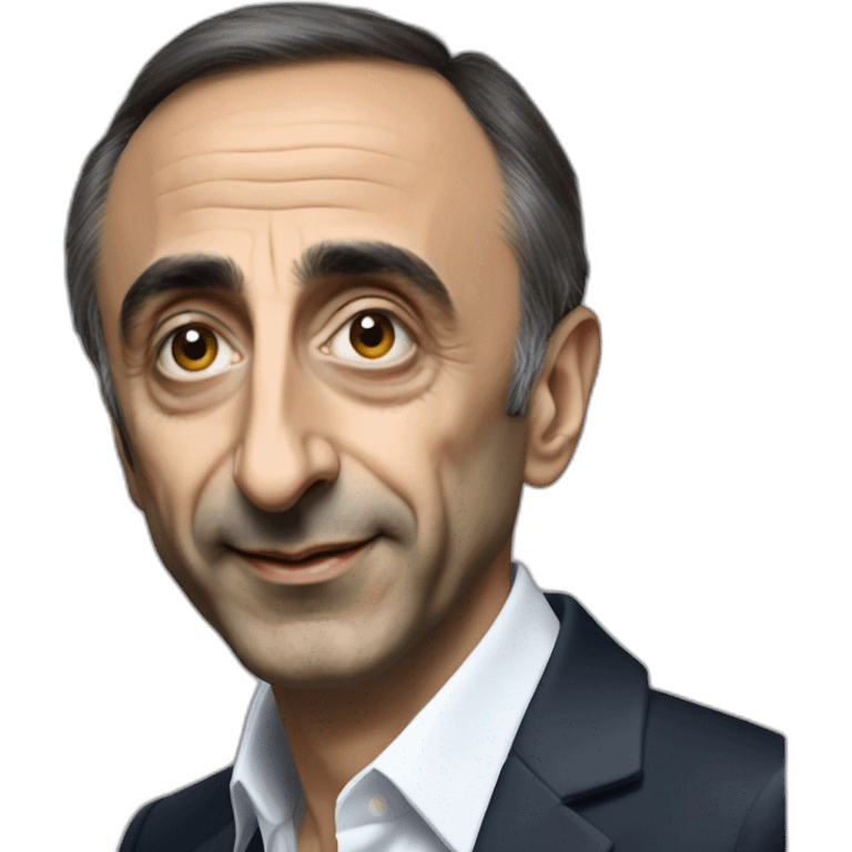 Éric Zemmour serrant la main à un africain emoji