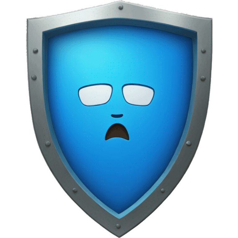 blue shield emoji