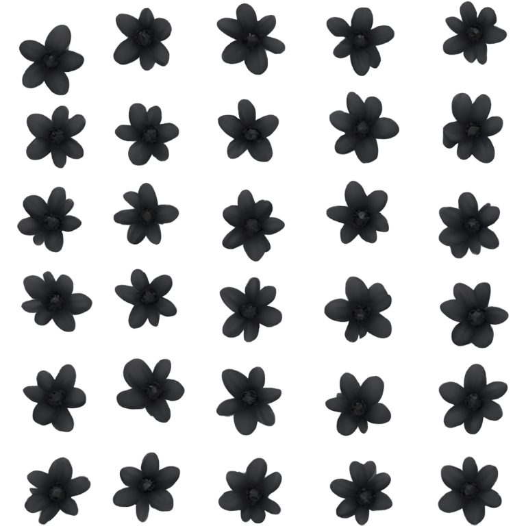 Black flowers emoji