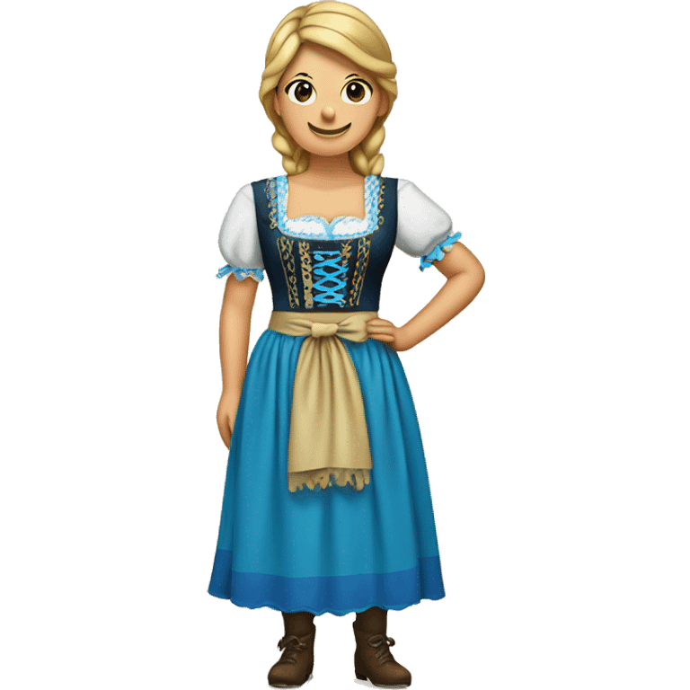 Blue Dirndl emoji