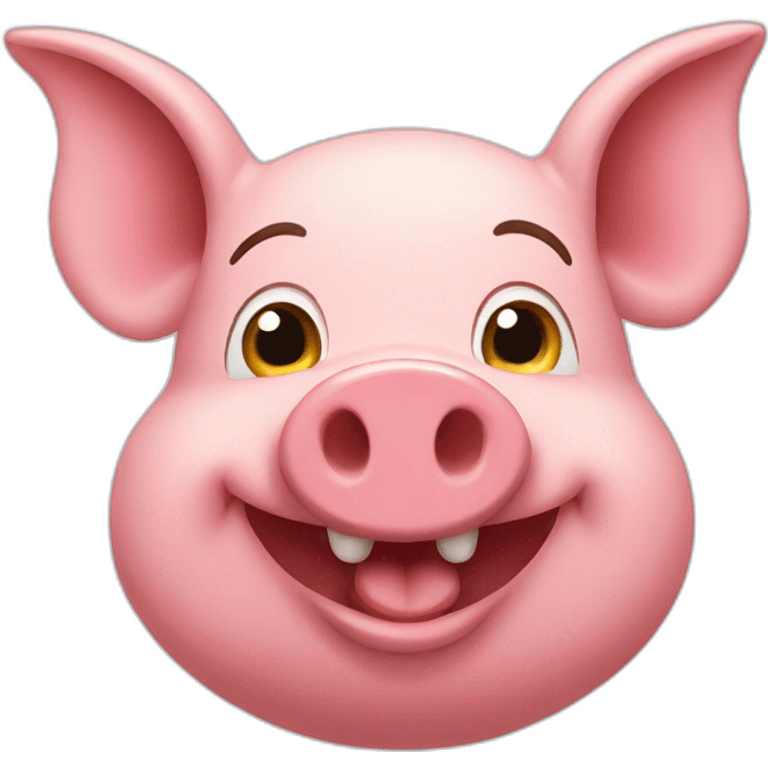 Pig smiling emoji