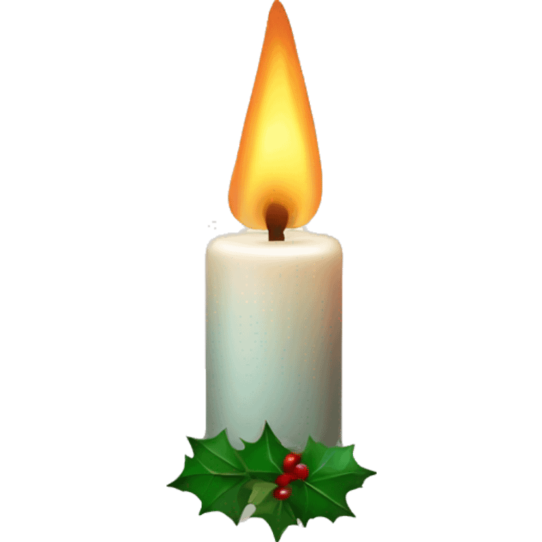 Christmas candle emoji