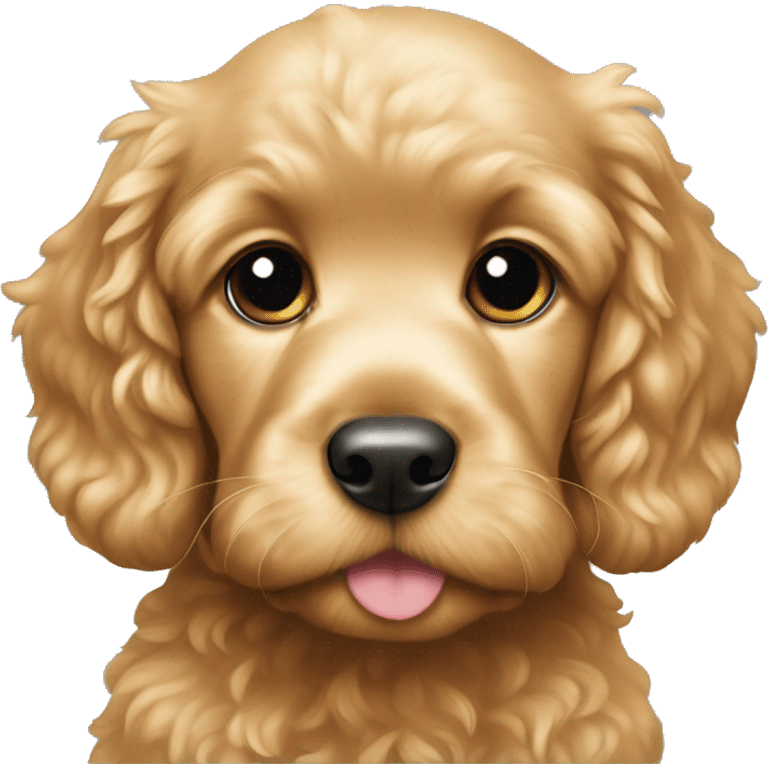 Golden cockerpoo puppy  emoji