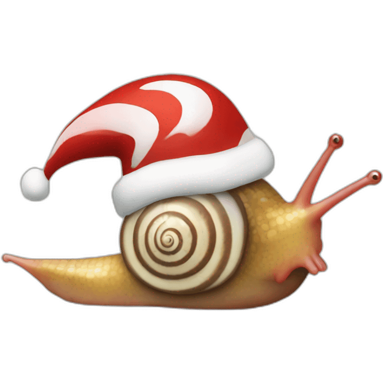 santa snail emoji