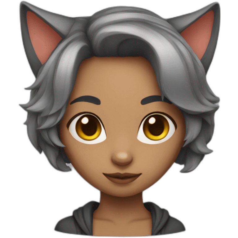 Cat girl emoji