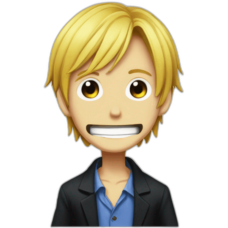 Sanji from one piece, heart eyes. emoji