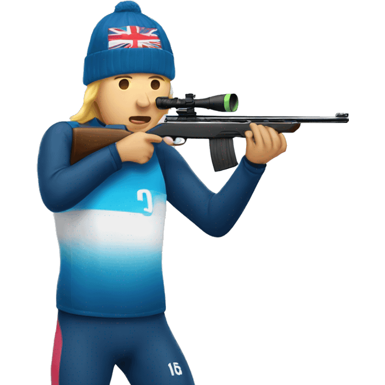 a person shooting in Biathlon emoji