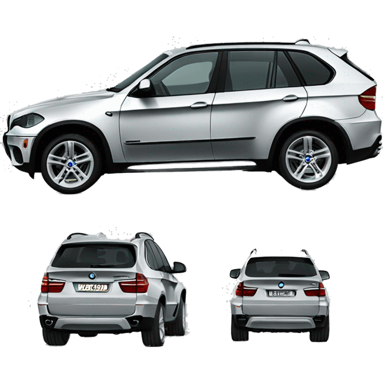 a silver bmw x5 model e70 emoji