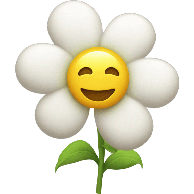 flower witn cloud emoji