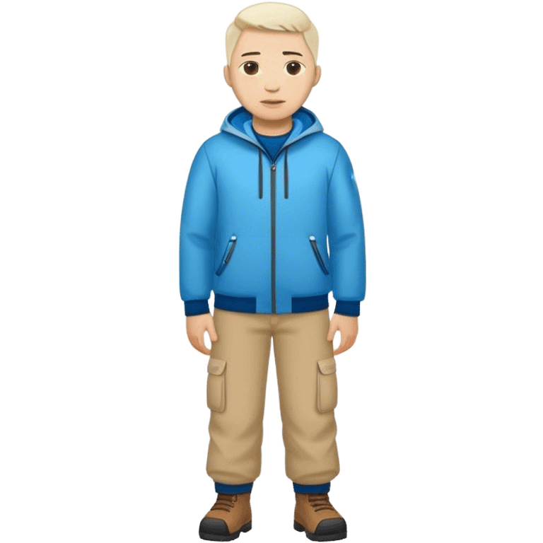 photorealistic greenland citizen standing full length emoji