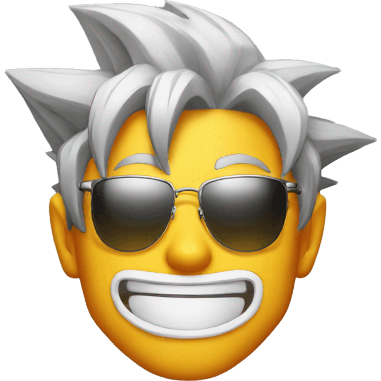 Goku using sun glasses emoji