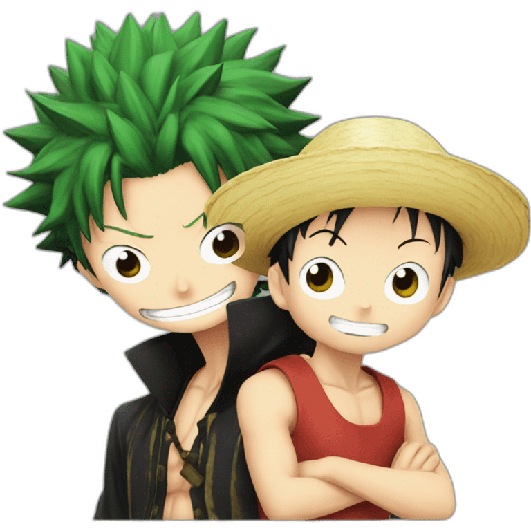 Luffy With zoro emoji