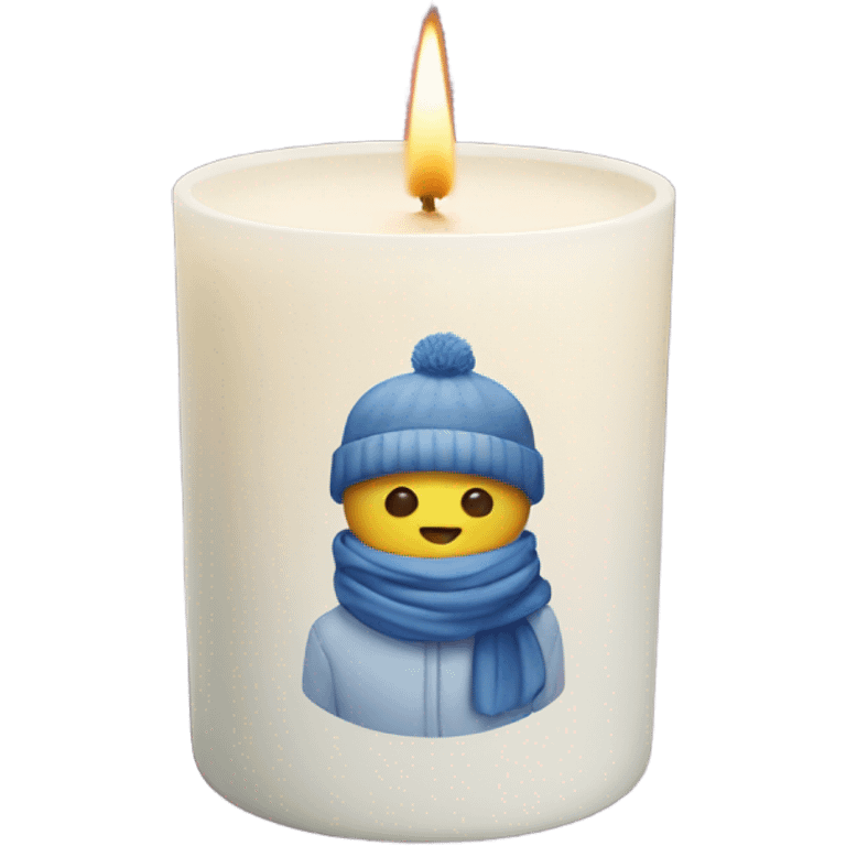 winter vibe candle emoji