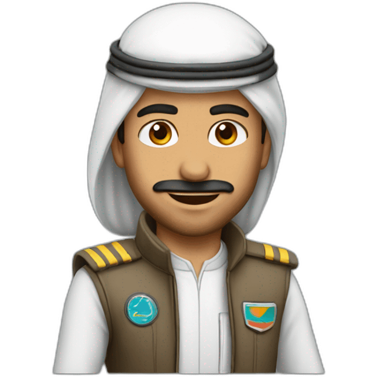 Pilote arabe emoji