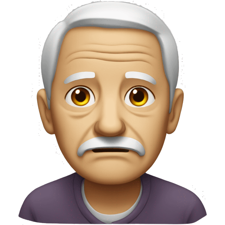 sad old person emoji