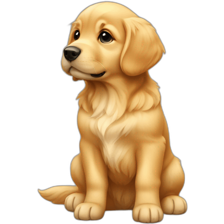 golden retriever puppy emoji