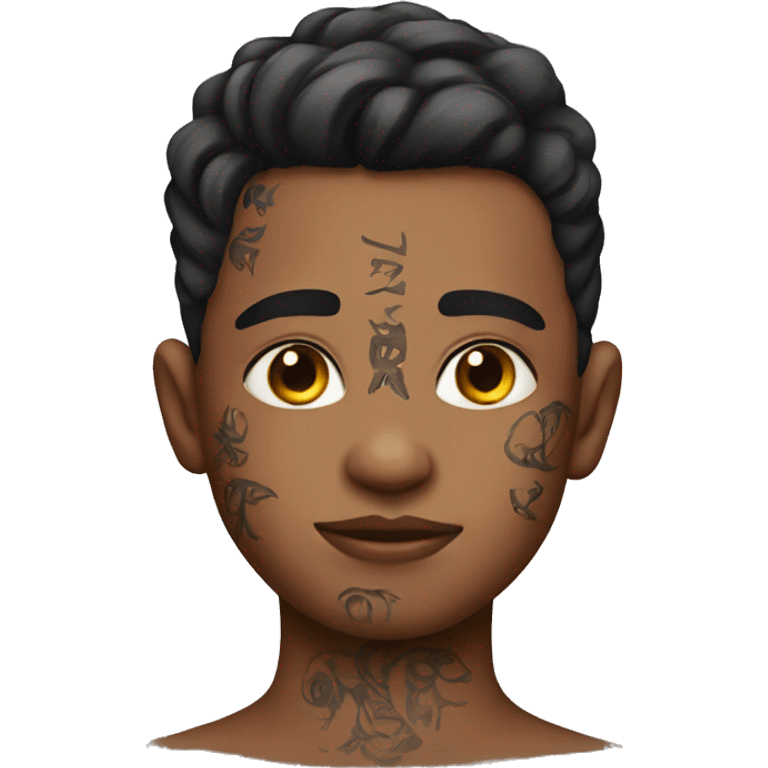 boy with neck tattoos  emoji