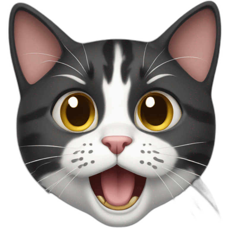 Shocked cat emoji