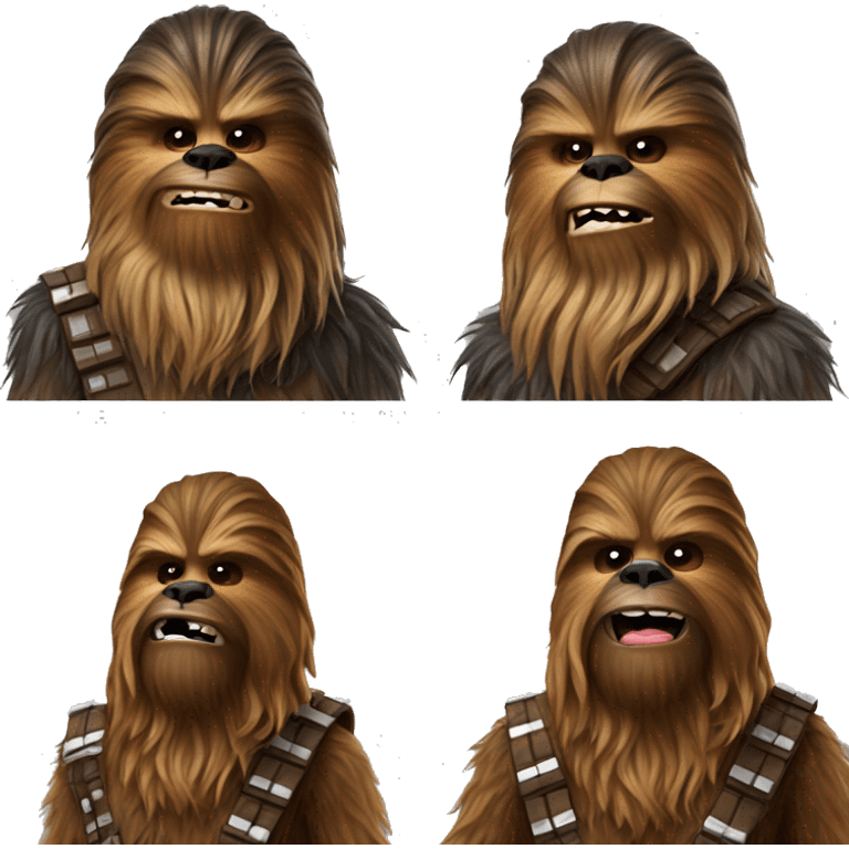 Chewbacca with donkey emoji