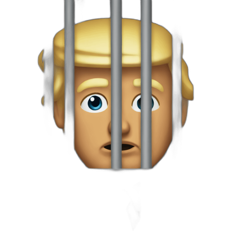 trump behind bars emoji