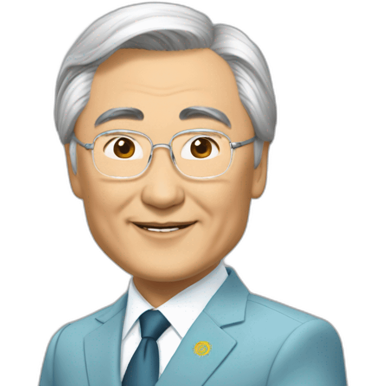 President of Kazakhstan Tokayev is in love with you emoji