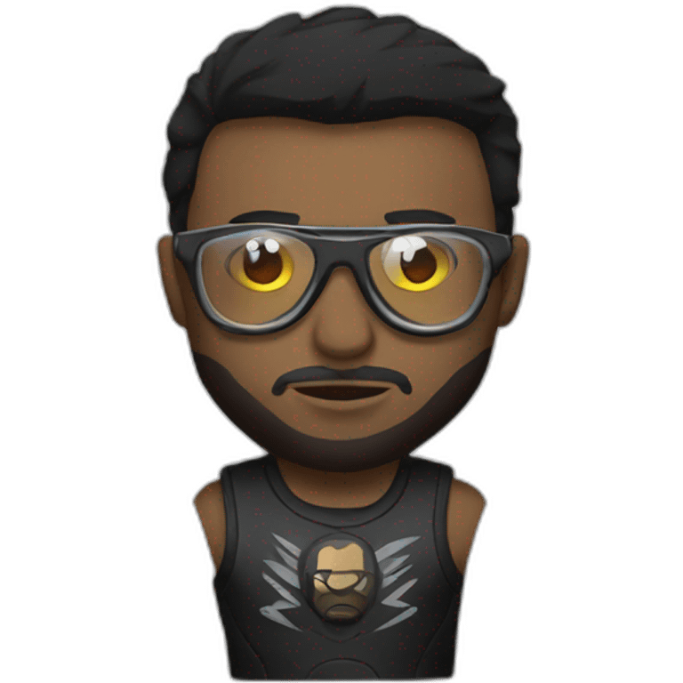 MMA fighter with glases emoji